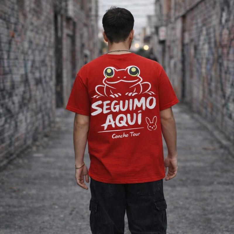Camiseta Bad Bunny Dtmf Sapo Concho Tour Brasil 2026 Algodão
